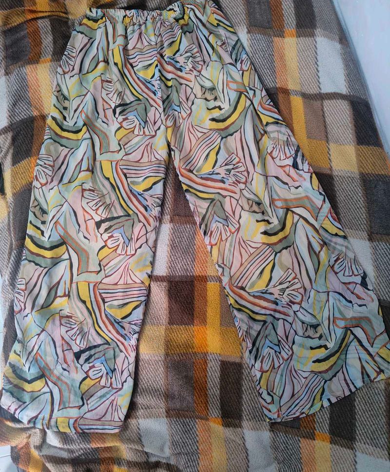 both side same print plazo