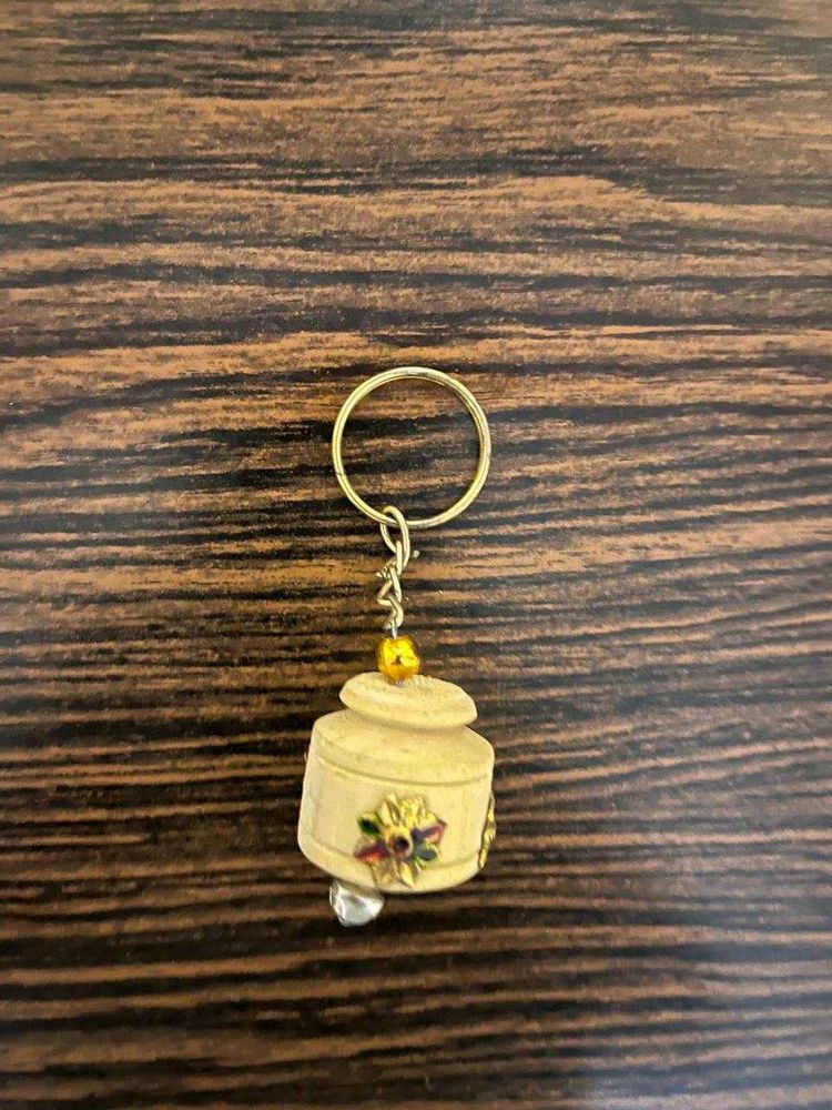 Vintage Wooden Keychain