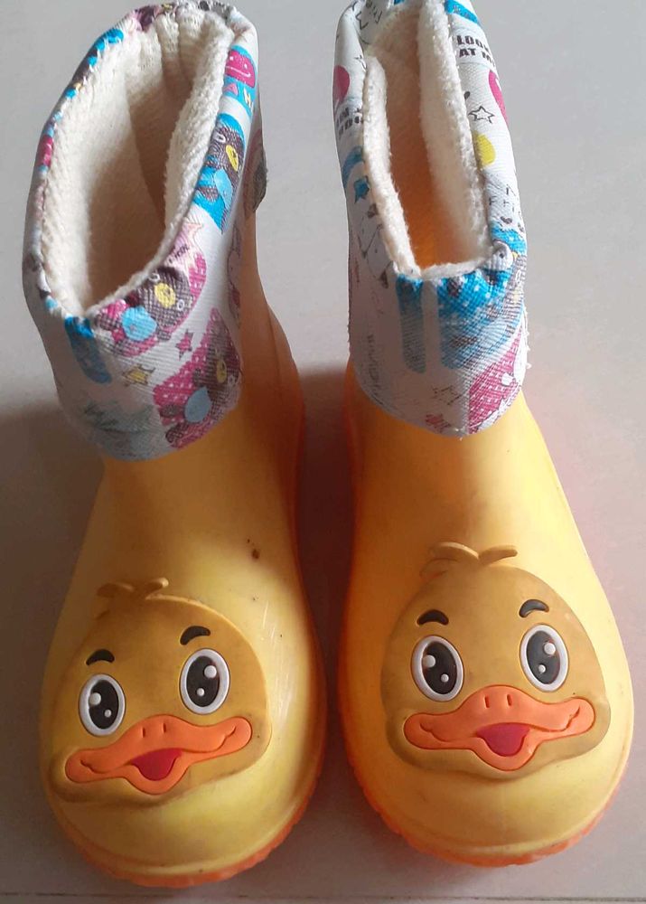 Cute Yellow Duck Rain Boots