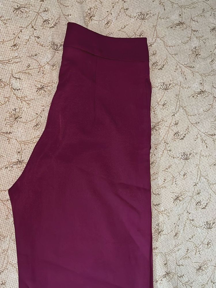 Elegant Plum Palazzos