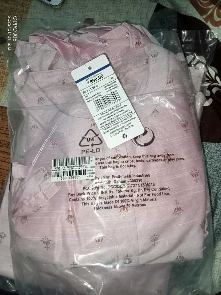 Pink Printed Women's kurthi