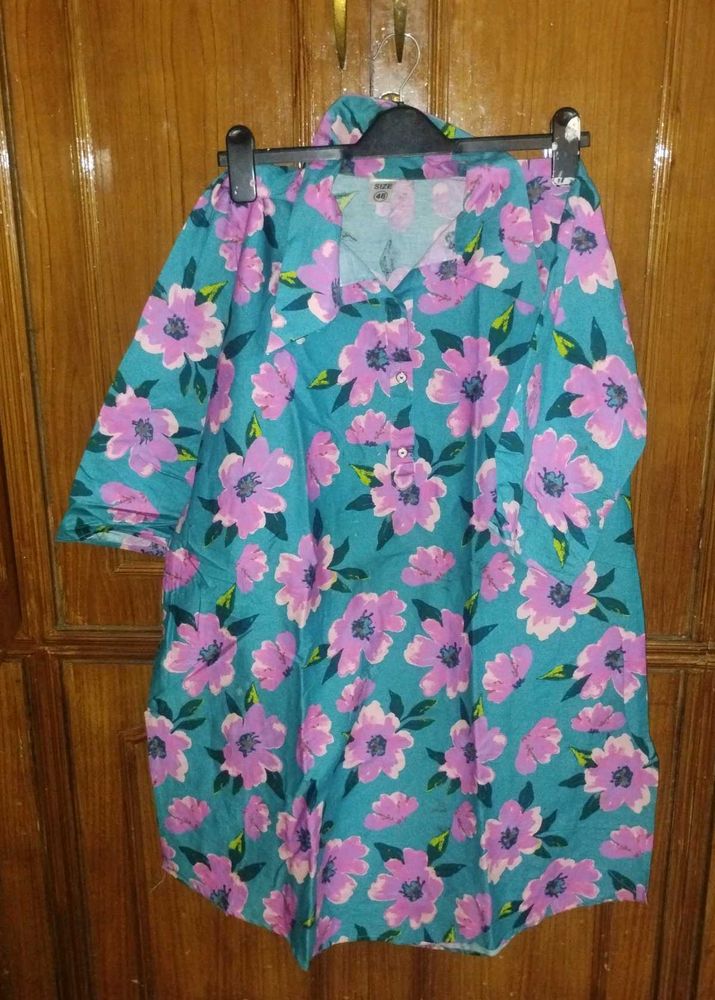 Beautiful Floral Print Kurta set