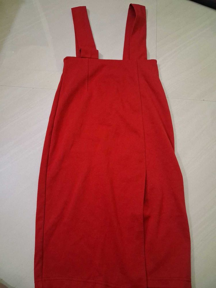 Red Jumper body hugging skirt/dress