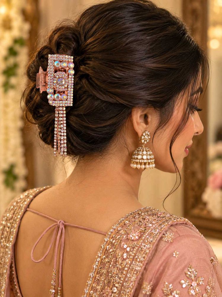 Sparkling Bridal Hair Claw Clip