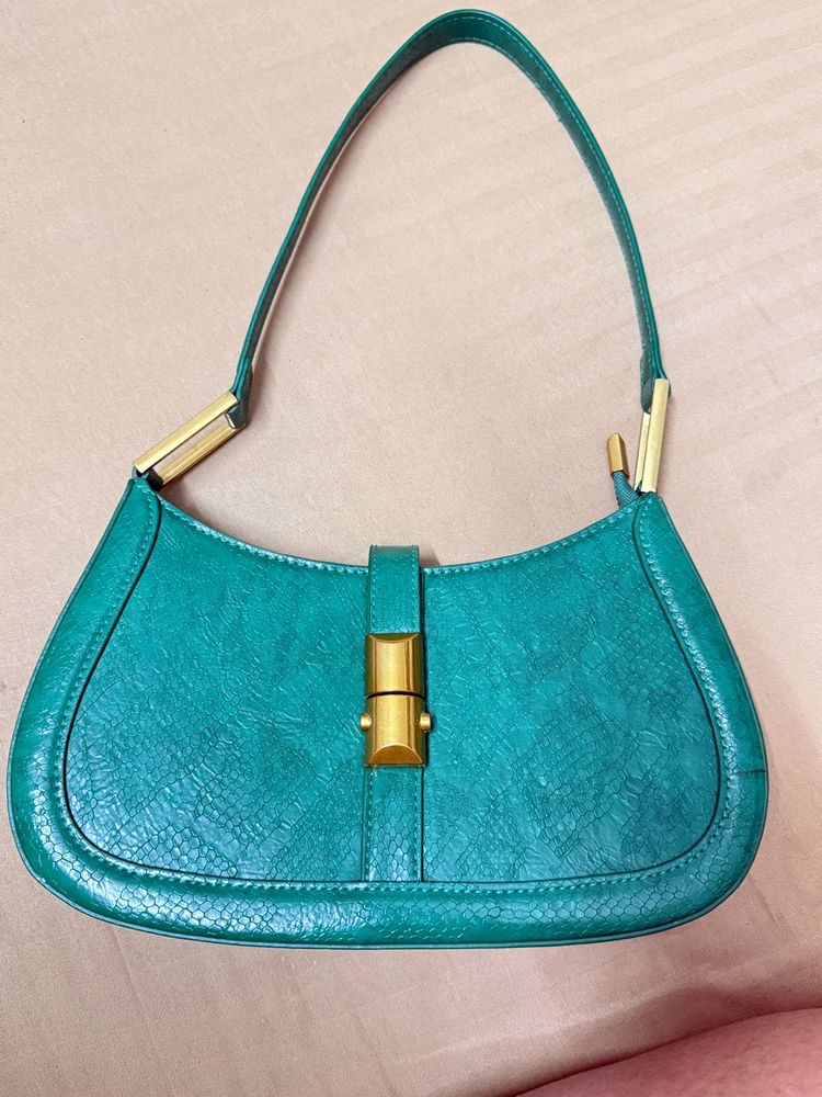 Stylish Teal Hobo Bag