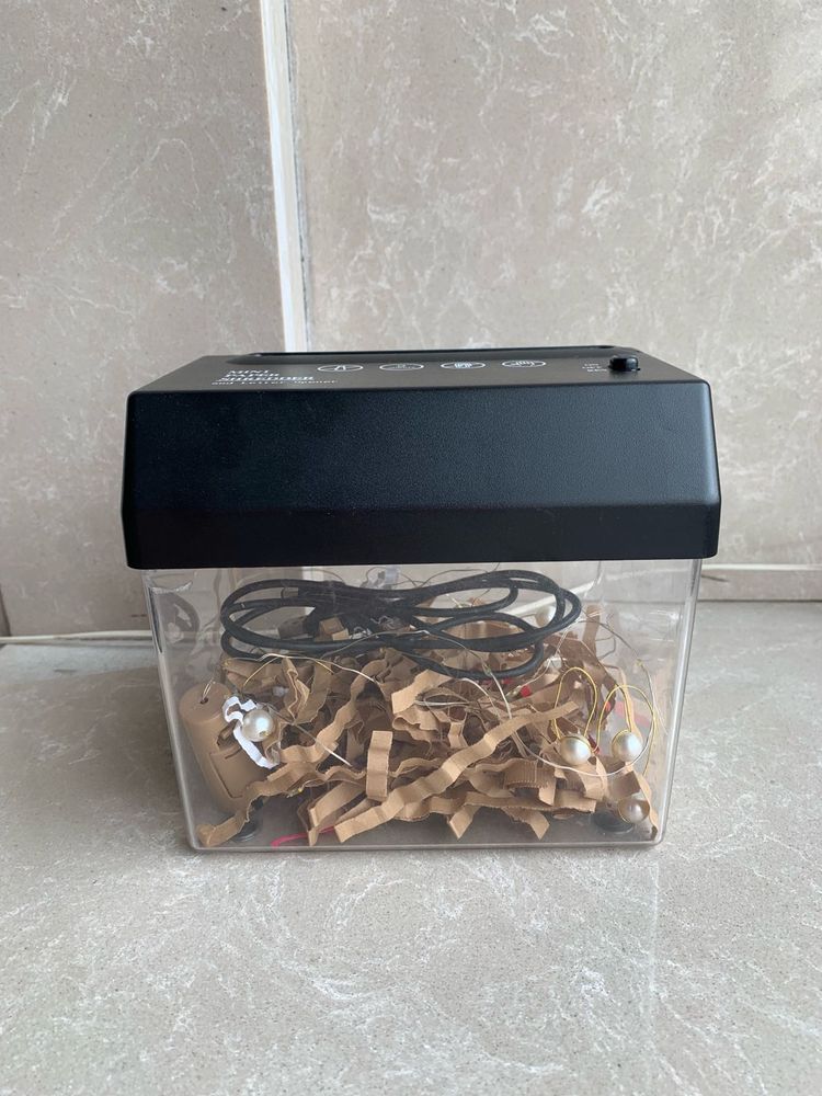 Mini Shredder with Bin