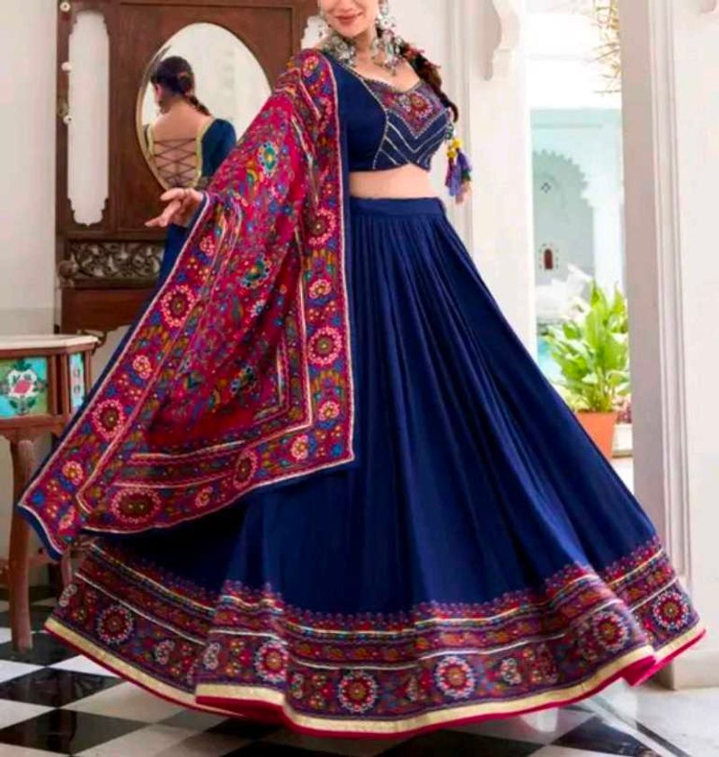Stunning Blue Lehenga Choli Set