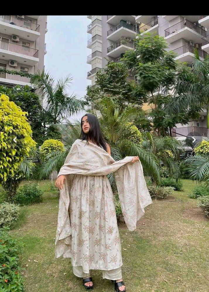 Elegant Printed Kurta Set with Dupatta