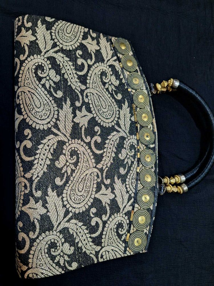 Designer Paisley Clutch Bag