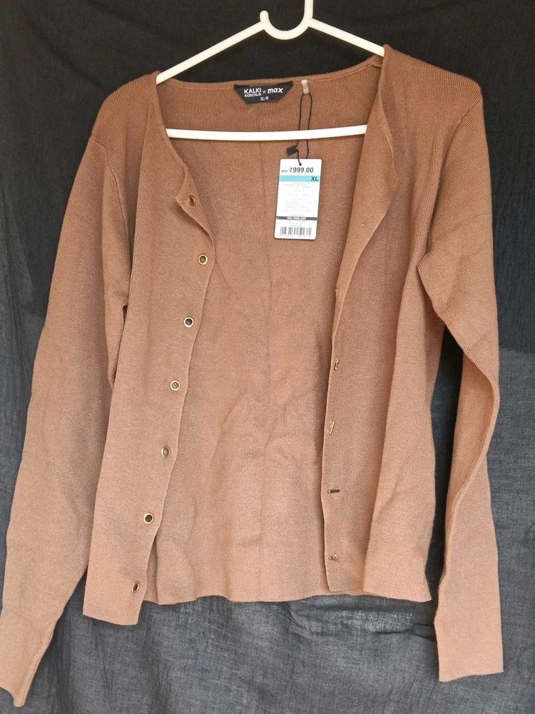 Women's Brown Cardigan WITH FREEBIES ✨🥰