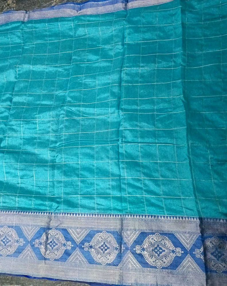 Teal Saree