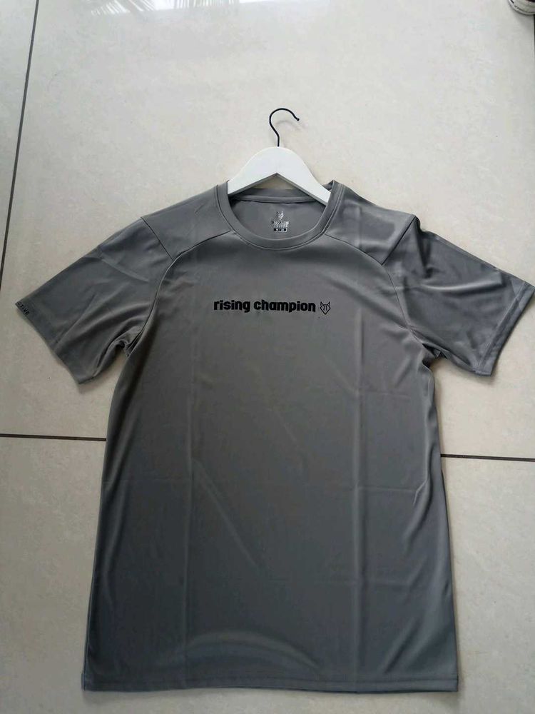 Men's Grey 'Rising Champion' T-Shirt