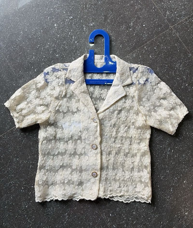 Elegant Floral Lace top