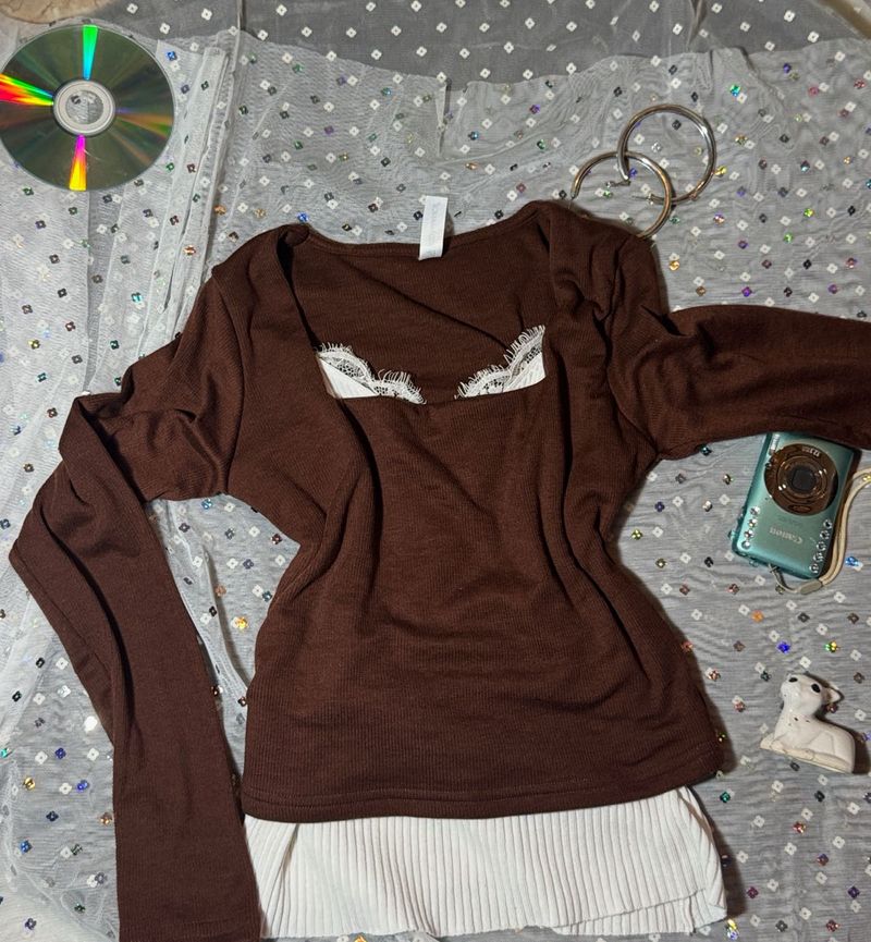 Elena Gilbert Inspired Henley Top