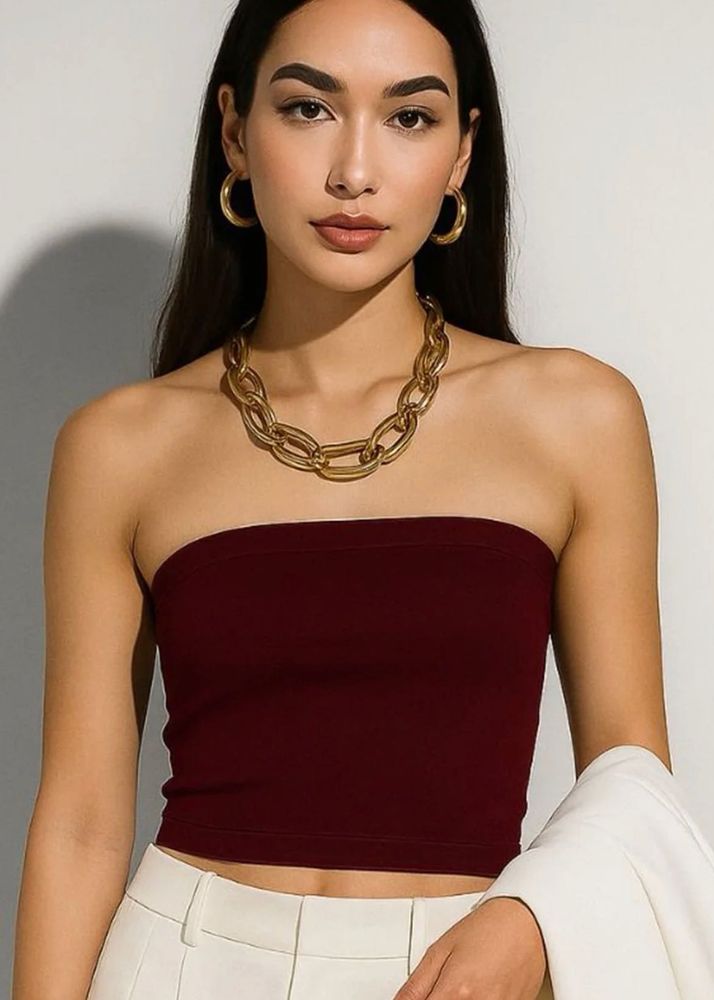 Burgundy Tube Top