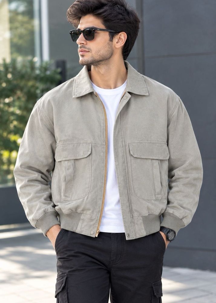 GV Emporio Suede/Faux Leather Jacket