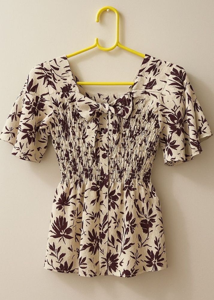 Floral Smocked Top
