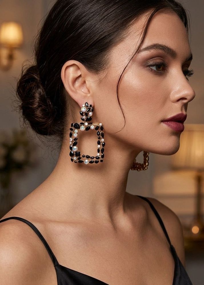 Chunky Geometric Statement Earrings