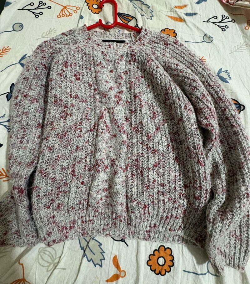 Cozy Speckled Knit Sweater