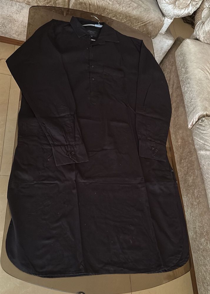 Black Color Men Kurta