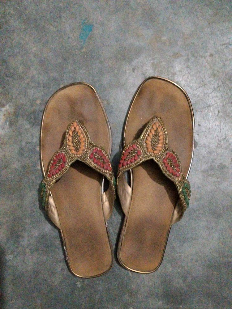 Embellished Flat Sandals