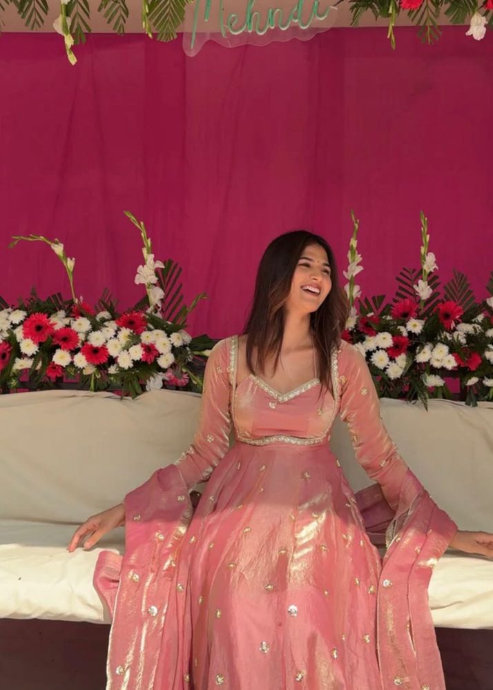 Beautiful Pink Ethnic Gown