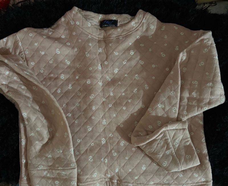 Quilted Floral Pullover🎀🎀🎀