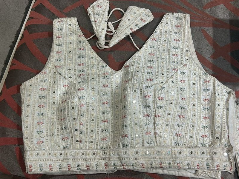 Embroidered Mirror Work Blouse