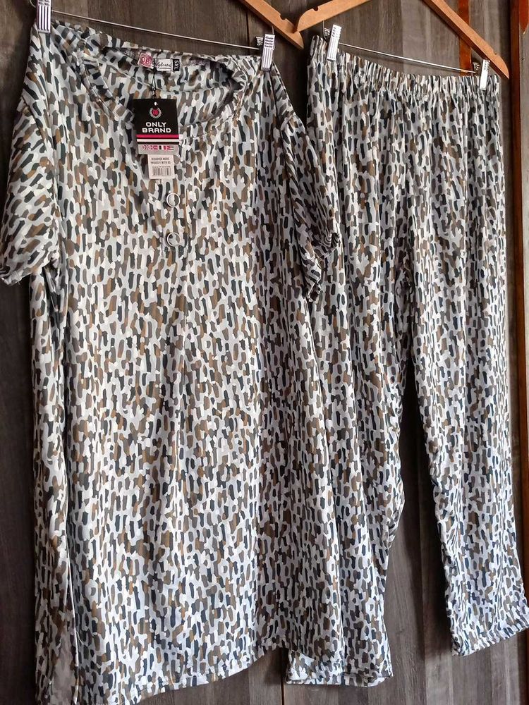 Cozy Printed co-ords set or night suit