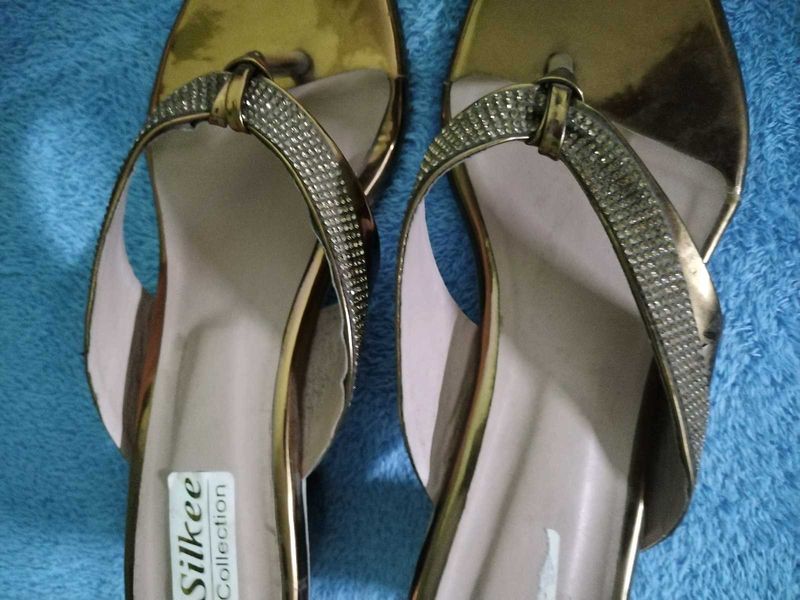 elegant gold sandal