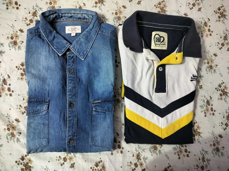 Men's Casual Shirts Combo of 2💙🔥