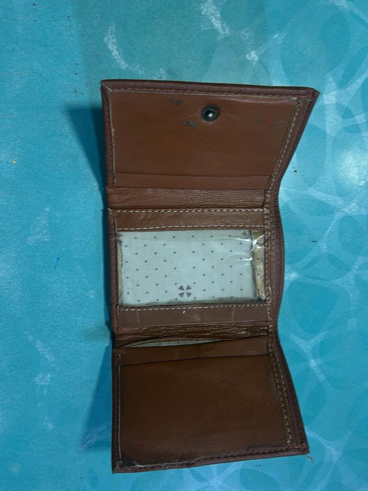 Brown Leather Bifold Wallet