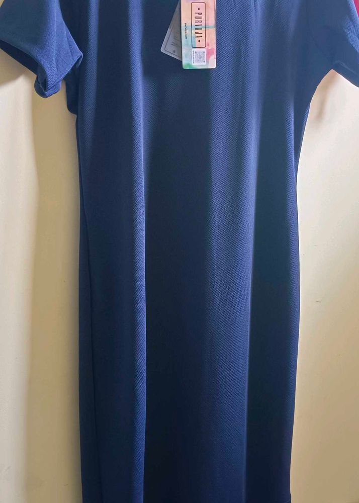 New Navy Blue body Con Dress