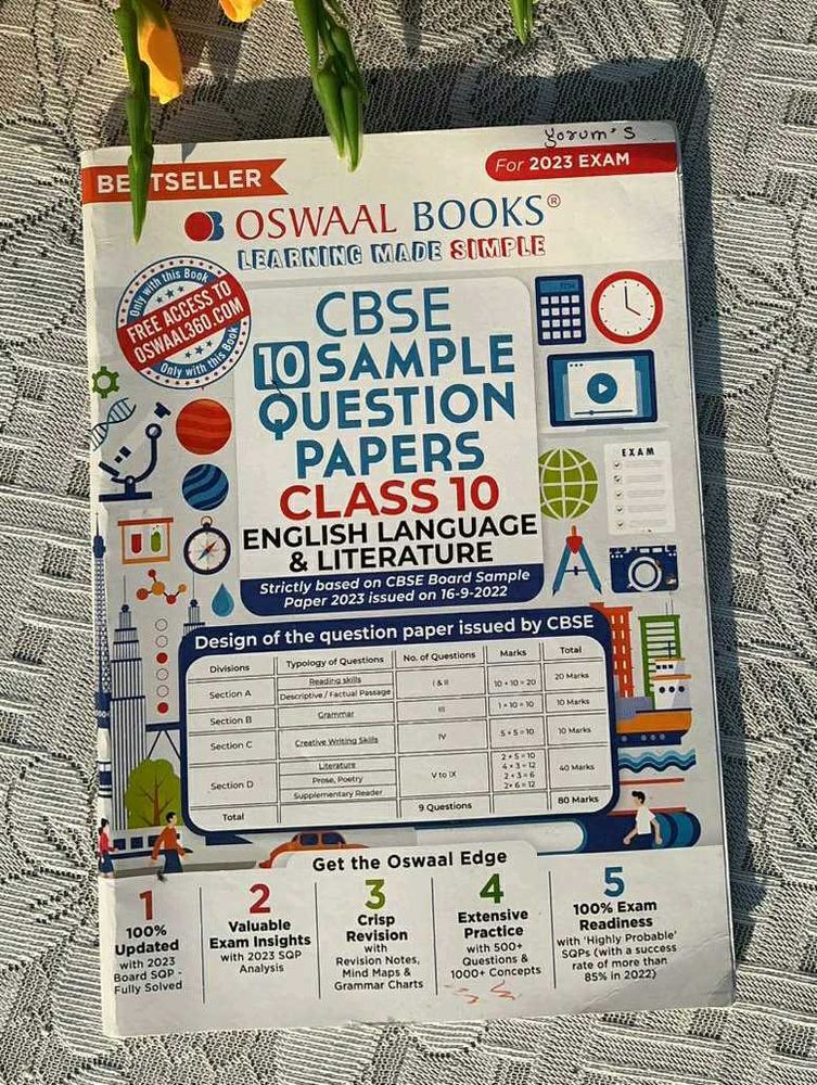 🎯 Class 10 Oswaal English Sample Papers