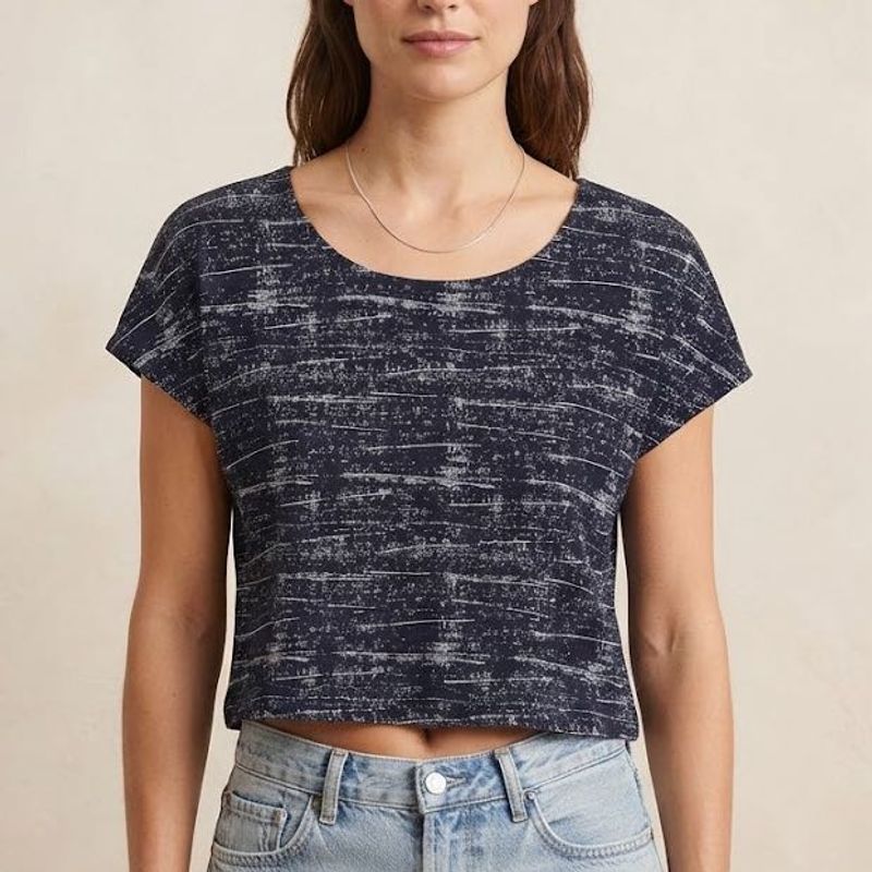Blue &amp; White Striped Top