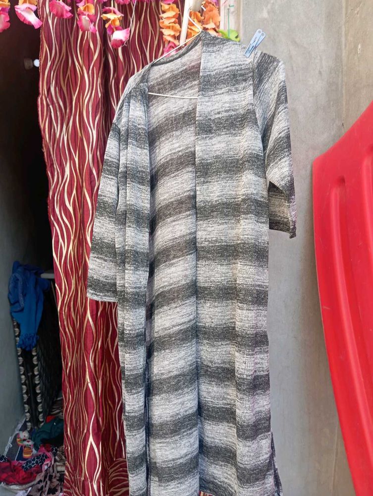 Striped Open Front  shrug