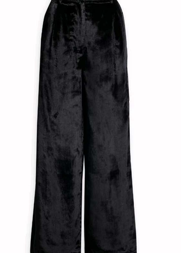 Velvet high waist Wide Leg Pants
