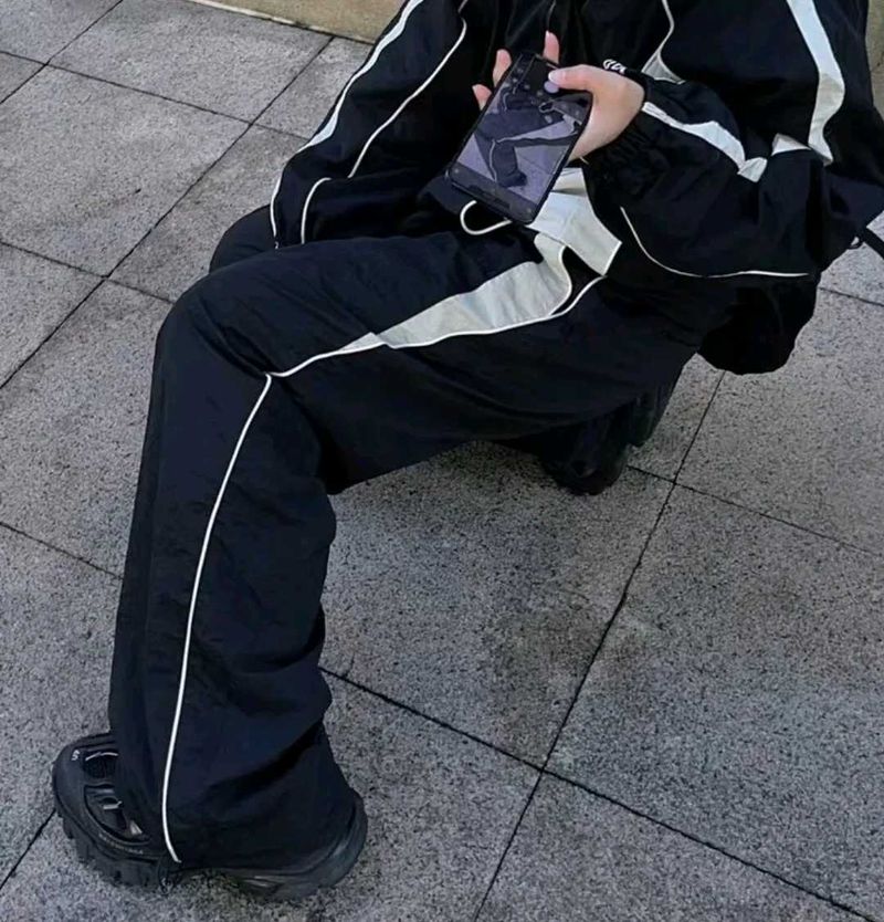 Stylish Black Track Pants