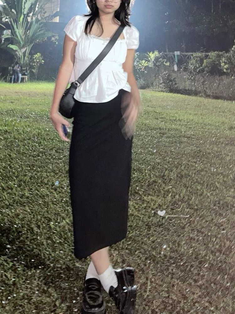 Black Midi Skirt