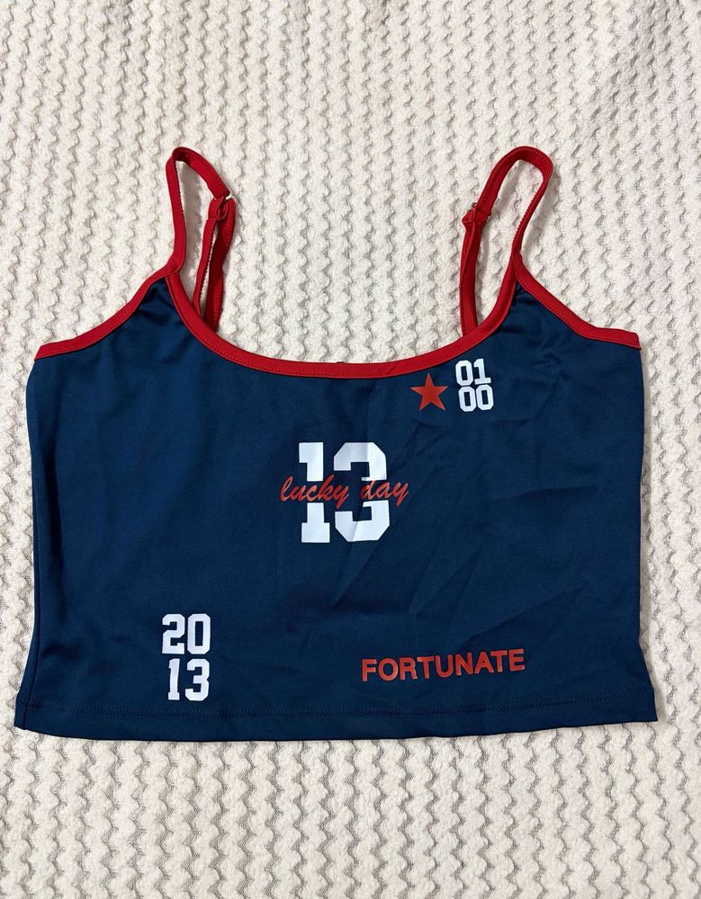 Navy spaghetti Cami top