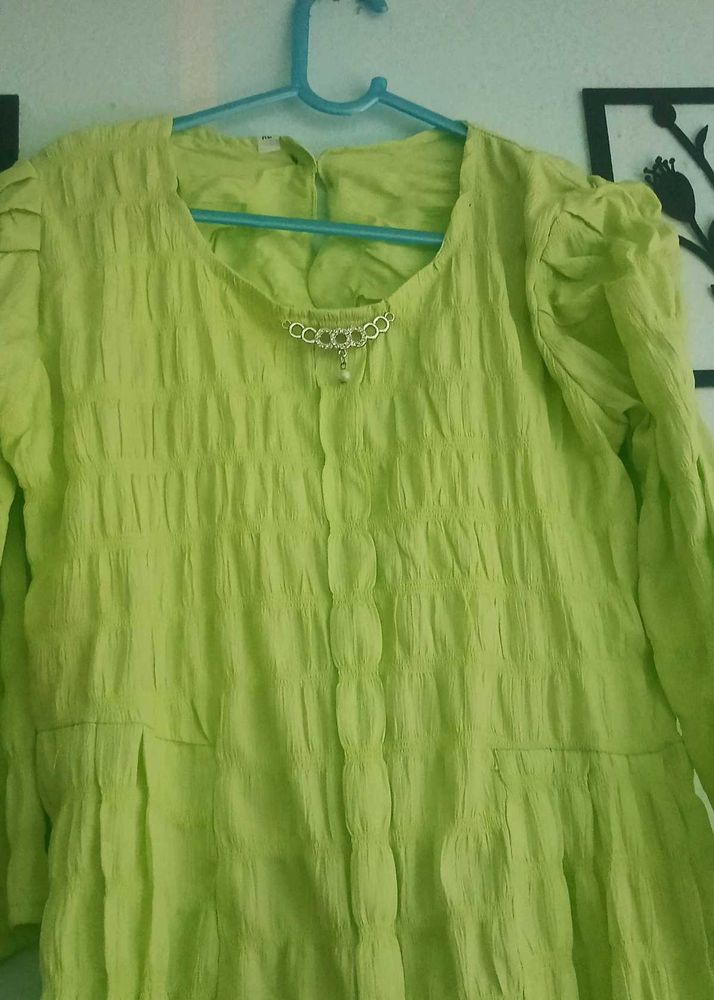 Bright Lime Green top