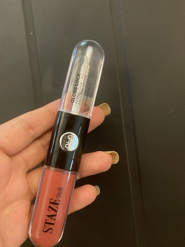Staze  2-in-1 Liquid Lipstick (02-I’m pretty)
