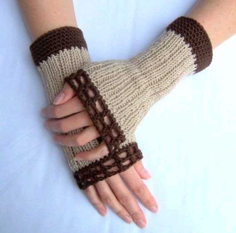 Knit Fingerless Gloves