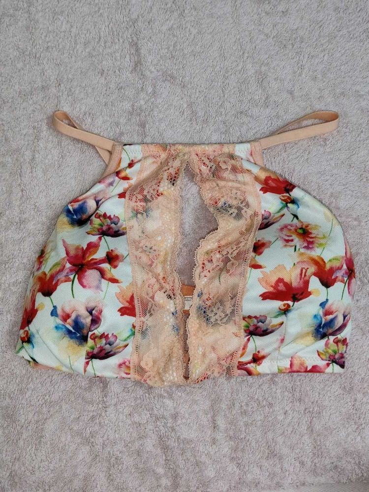 Floral Lace Sports Bra