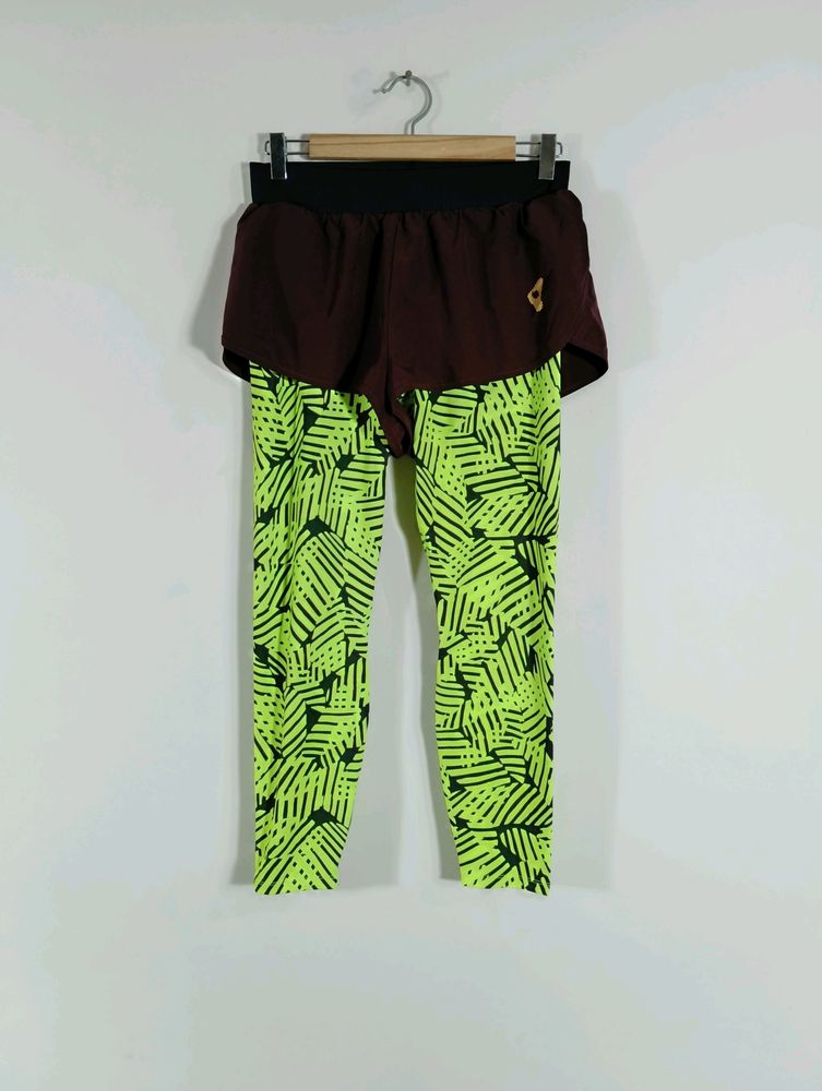Multicolor Skinny Fit Active Wear Pant (Women)