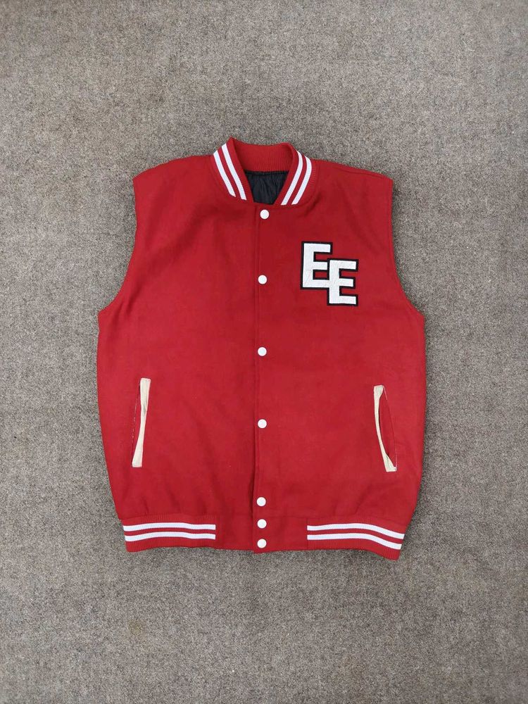 Vintage Red Baseball Jacket