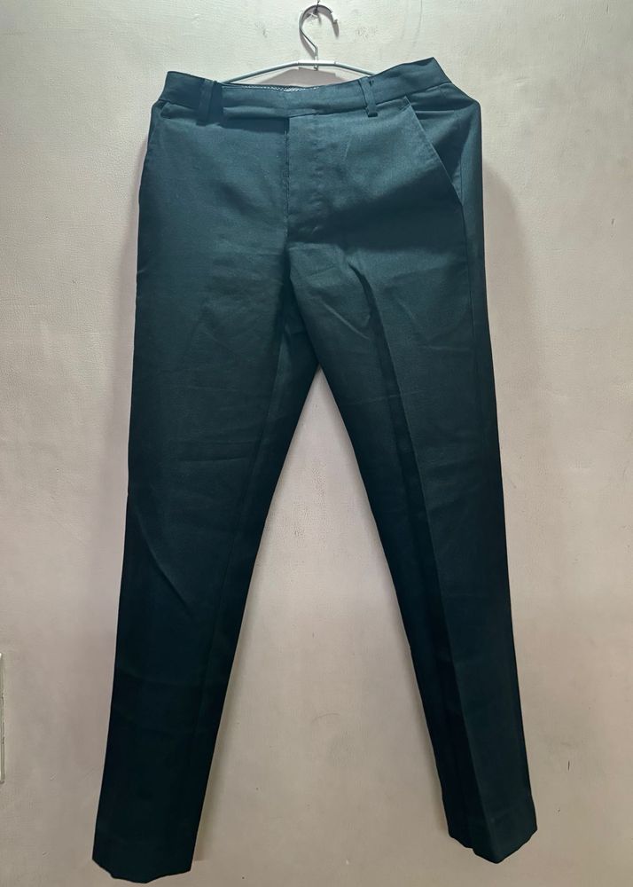 Dark Navy Blue Slim-Fit Formal Pants