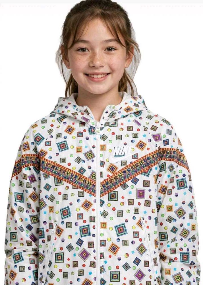 Nike Youth Windbreaker Hoodie-Geometric