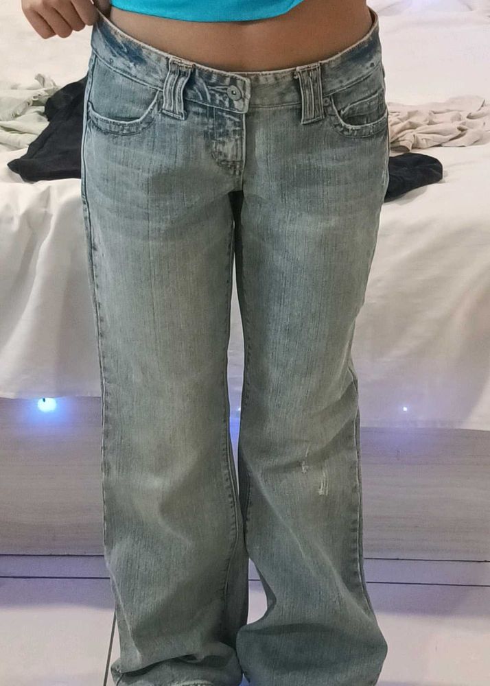low rise bootcut jeans
