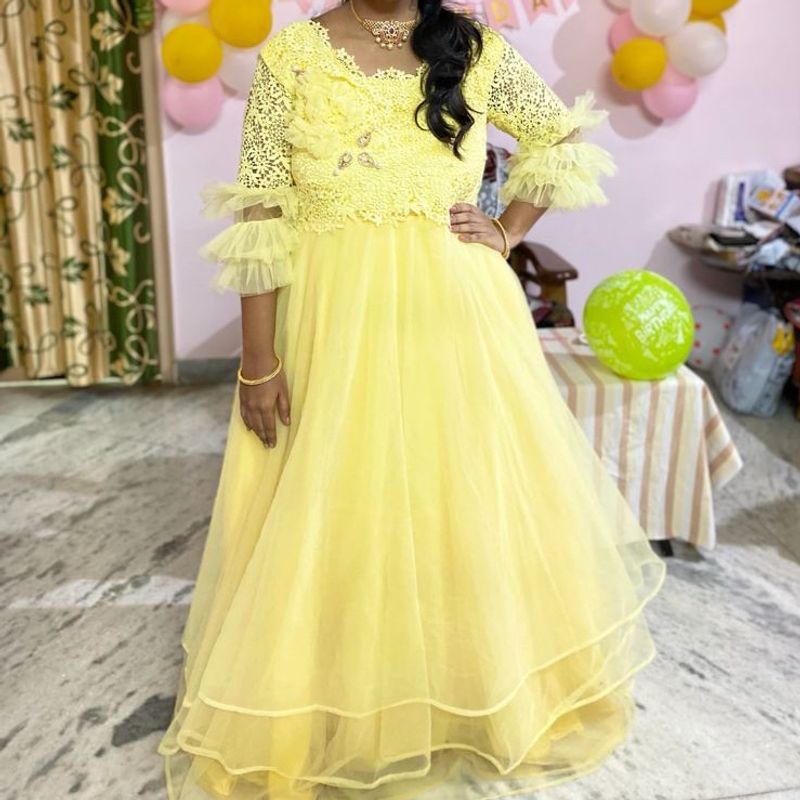 Yellow ball gown